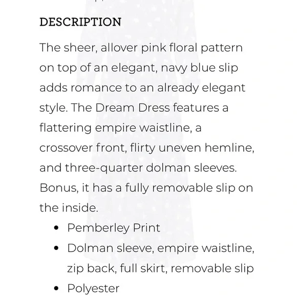 Cabi Dream Dress - Picture 3 of 4